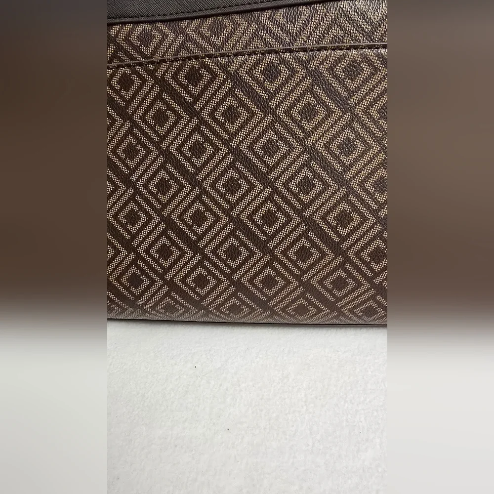 Liz Claiborne Brown Tuxedo Mini Tote Bag